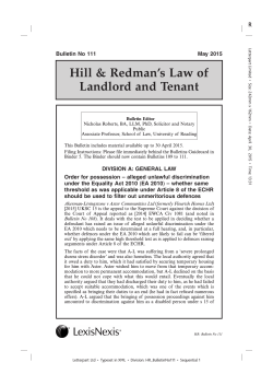 Hill & Redman`s Law of Landlord and Tenant