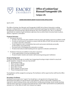 Apply - Office of Lesbian, Gay, Bisexual, and Transgender Life