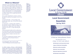 the brochure - Local Government Center