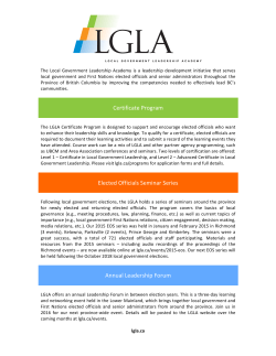 LGLA Information Sheet â Spring 2015