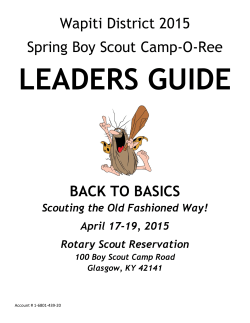 Wapiti District 2015 Spring Boy Scout Camp-O