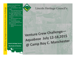 Venture Crew Challenge - Lincoln Heritage Council