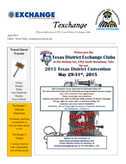 Texchange - Exchange Club of Lake Highlands