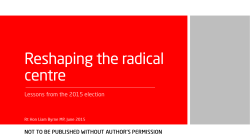 Reshaping the radical centre