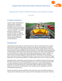 Autonomous vehicles in Benton County