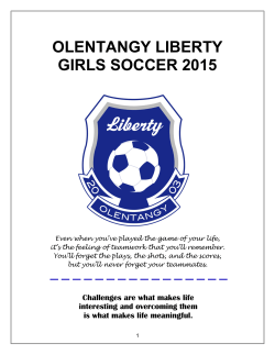 2015 Team Rules & Expectations - Liberty Patriots Girls Soccer
