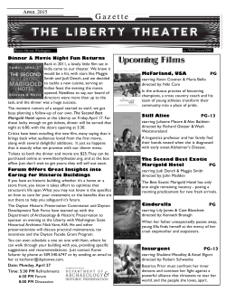 Upcoming Films - The Liberty Theater