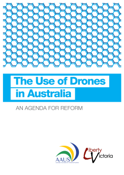 The Use of Drones in Australia: An Agenda for