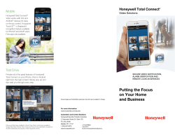 Honeywell Total Connect(TM) Video Solutions Tri-fold