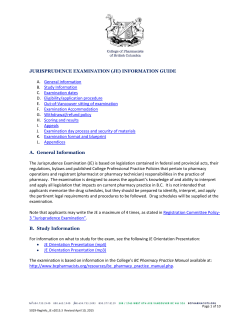 Jurisprudence Examination (JE) - Information Guide