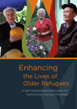 Enhancing The Lives Of Older Refugees