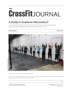 JOURNAL - CrossFit