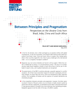 Between Principles and Pragmatism - Friedrich-Ebert