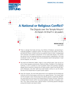 A National or Religious Conflict? - Bibliothek der Friedrich