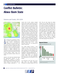 Conflict Bulletin: Akwa Ibom State