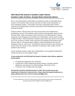 2015 Reed Fink Award - Georgia State University Library