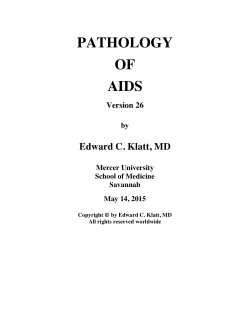 PATHOLOGY OF AIDS - Spencer S. Eccles Health Sciences Library