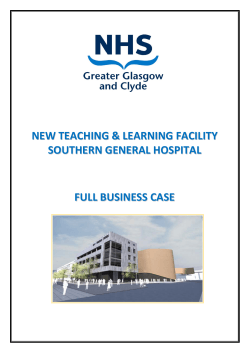 Full Business Case - NHS Greater Glasgow and Clyde