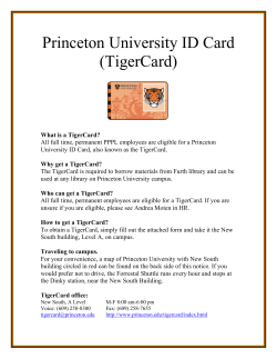Princeton University ID Card (TigerCard)