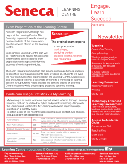 04_2015 Learning Services Newsletter