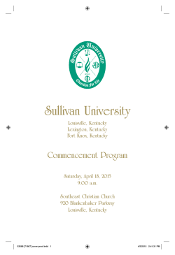 53568 [71807] Sullivan Commencement_Spring 2015.indd