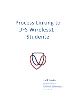 Process Linking to UFS Wireless1 - UFS Library and Information