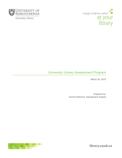 University Library Assessment Program