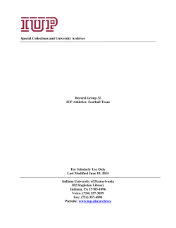 Football Team - IUP Libraries - Indiana University of Pennsylvania