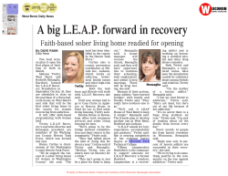 A big L.E.A.P. forward in recovery