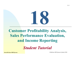 Customer Profitability Analysis, Sales Performance Evaluation, and
