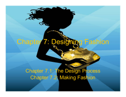 Chapter 7: Designing Fashion