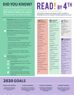 DID YOU KNOW? 2020GOALS - Free Library of Philadelphia
