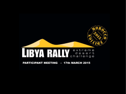 Stage 1 - Libya Rally