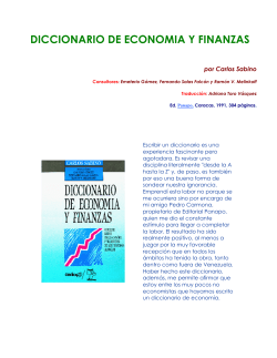 Diccionario EconomÃ­a