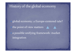 ï global economy: a Europe-centered tale? ï the point of view