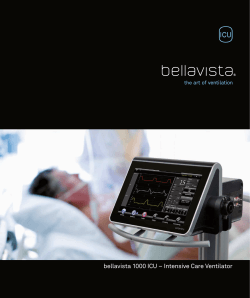 bellavista 1000 ICU â Intensive Care Ventilator