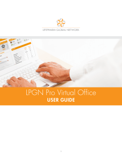 LPGN Pro Virtual Office - LifePharm Global Network