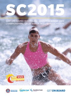 the 2015 Queensland Senior Championships program