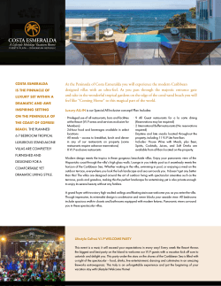 At the Peninsula of Costa Esmeralda you will experience the