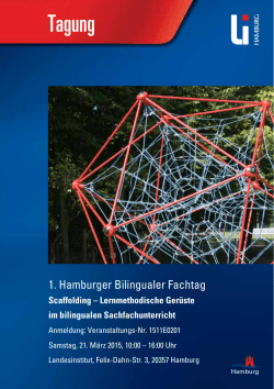 1. Hamburger Bilingualer Fachtag - Landesinstitut fÃ¼r Lehrerbildung
