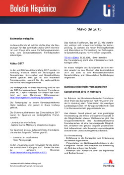 Mayo de 2015 - Landesinstitut fÃ¼r Lehrerbildung und