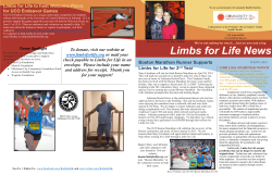 Newsletter - Limbs For Life