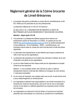 reglement general - Brocante & Vide-Grenier Limeil