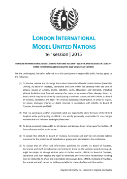 the form here. - London International Model United Nations