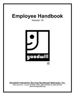 Current Handbook - LincolnGoodwill.org