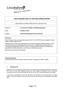 6b_S Lincs CCG Operational Plan_Covering Report , item 6b PDF