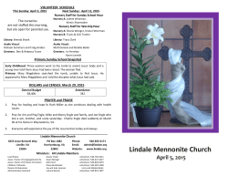 04-05-2015 - Lindale Mennonite Church