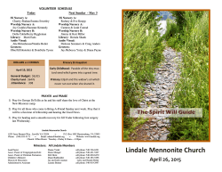 04.26.2015 - Lindale Mennonite Church