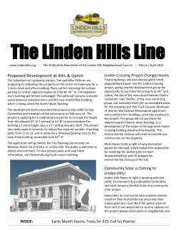 March-April - Linden Hills Neighborhood Council