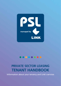 PSL Tenant Handbook (709KB, pdf)